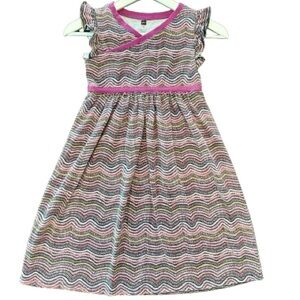 Tea Collection, Girls, Size 10, Sleeveless Dress, 100% Cotton, Ruffle Detail